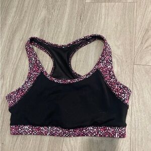 GAIAM Black and Pink Sports Bra